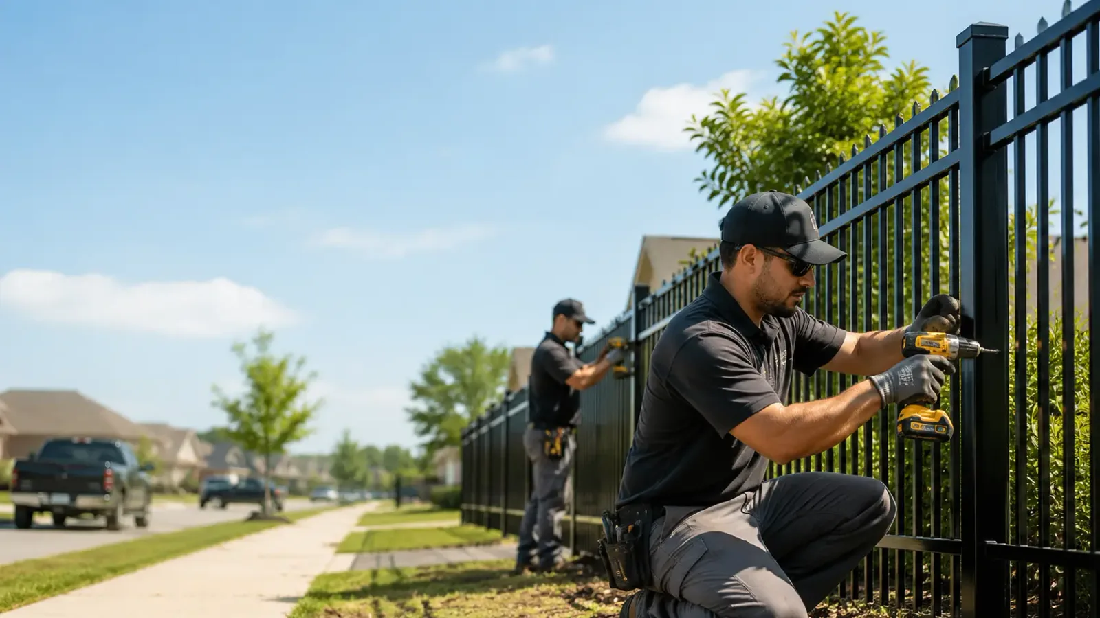 Metal Fence Installation in Slidell, TX